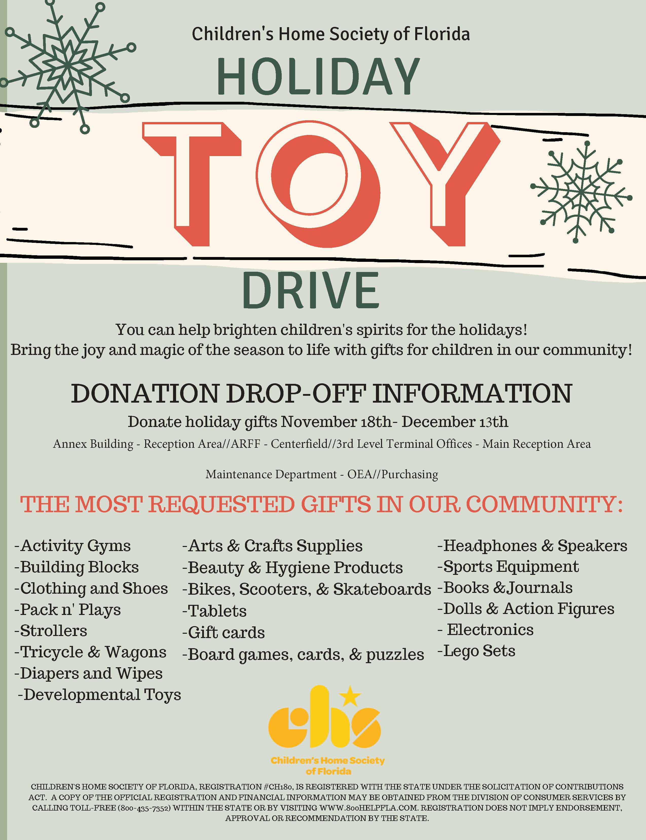 Holiday Toy Drive | MCO Cares